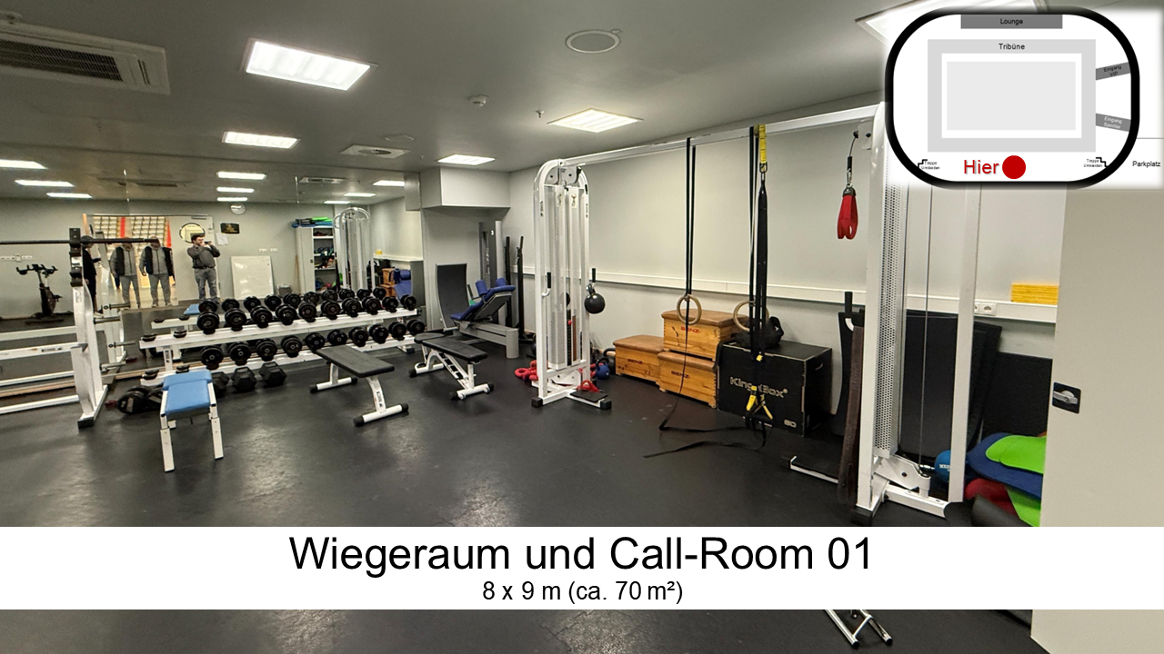 Wo kann ich mich vor dem Kampf aufwärmen?